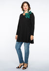 Tunic wide bottom bow tiger - black - #1