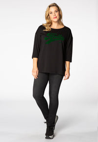 Shirt wide Belle - black - #2