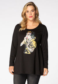 Tunic Snowwhite flare - black - #2