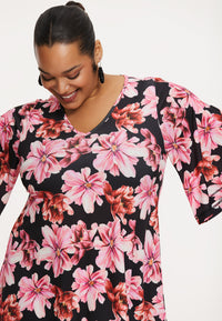 Tunic wide bottom LILIUM - pink - #4