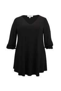 Tunic wide bottom UNI DOLCE - black - #5