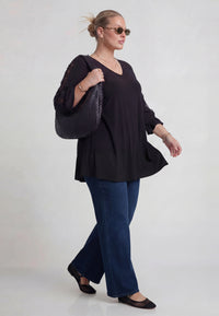 Tunic wide bottom UNI DOLCE - black - #2
