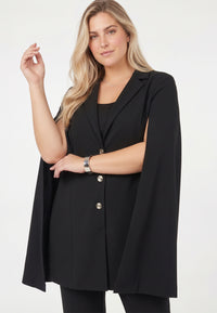 Blazer cape sleeve ECO VERO - black - #1