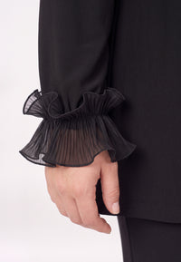Tunic wide bottom frill UNI DOLCE - black - #3