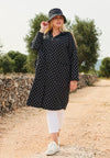Wide raincoat DOTS - black - #5
