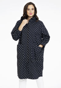 Wide raincoat DOTS - black - #2