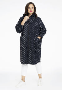 Wide raincoat DOTS - black - #1