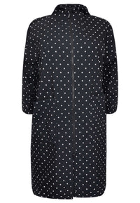 Wide raincoat DOTS - black - #4