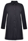 Raincoat with stripes - black - #4