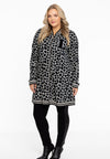 Cardi Jacket wide bottom GIRAFFE - black - #1