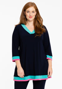 Tunic flare colorblock DOLCE - blue - #2
