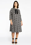 Dress laced frill PANTHERA - black