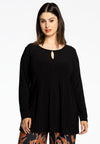 Tunic flare front slit DOLCE - black - #2