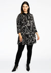 Tunic wide bottom collar MASK - black - #1