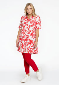 Tunic wide bottom with tape FIONA - white - #1