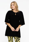 Tunic wide bottom slit DOLCE - black - #2