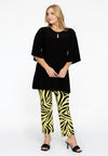 Tunic wide bottom slit DOLCE - black