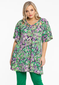 Tunic triangle neck TIFFANY - green - #2