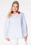 Blouse low back STRIPE - blue - #2