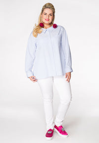 Blouse low back STRIPE - blue - #1