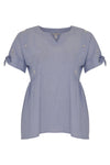 Blouse pearls STRIPE - blue - #4