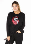 Sweater paillet horsehead - black - #2