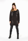 Sweater destroyed beaded - black - #1