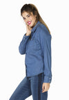 Blouse denim stretch - indigo - #2