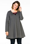 Tunic wide bot bow INTERLOCK - grey - #2
