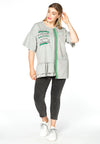 Shirt asymmetric ruffled - grey - #1