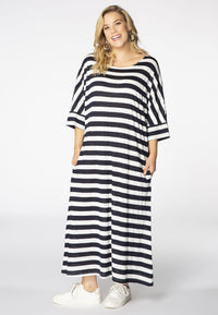 Dress wide STRIPE - blue - #1