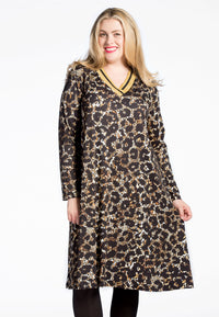 Dress LEO GRANDE v-neck - black - #1