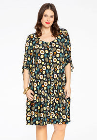 Dress ruffled FRUITY - black - #2