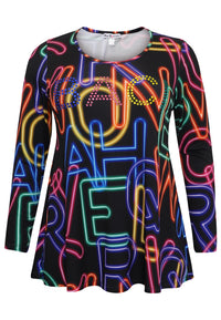 Tunic flare NEON - black - #4