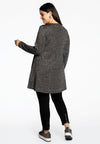 Tunic wide bottom zip LUREX - silver - #3