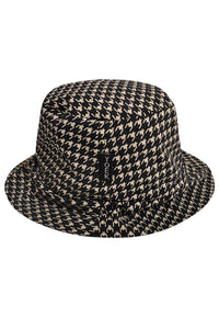 Rain hat PIED DE POULE - black - #1