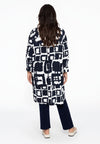 Tunic smock sleeve ABSTRACT - blue - #3