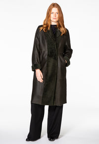 Coat lammy - green - #1