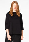 Blouse wide buttoned back - black - #2