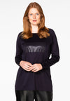 Tunic shiny rectangle - blue - #2