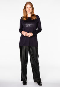 Tunic shiny rectangle - blue - #1