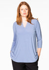 Tunic A-line v-neck DOLCE - blue - #2
