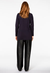 Trousers wide leather - black - #3