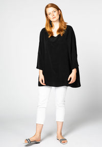 Blouse wide CUPRO - black - #1