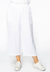 Trousers wide-fit 7/8 LINEN - white - #1
