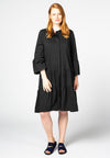 Dress ruffled bottom - black - #1