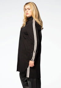 Shirt COTTON stretch tape - black - #2