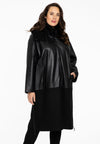 Jacket WOOL / LEATHER - black - #1
