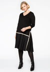 Dress plissé frill - black - #1