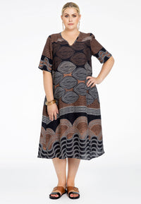 Dress A-line MOCHA - brown - #1